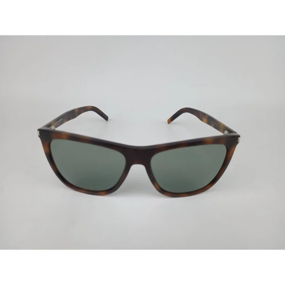Saint Laurent Women's Havana Brown Green Lenses Sunglasses SL526 002 - Picture 1 of 7